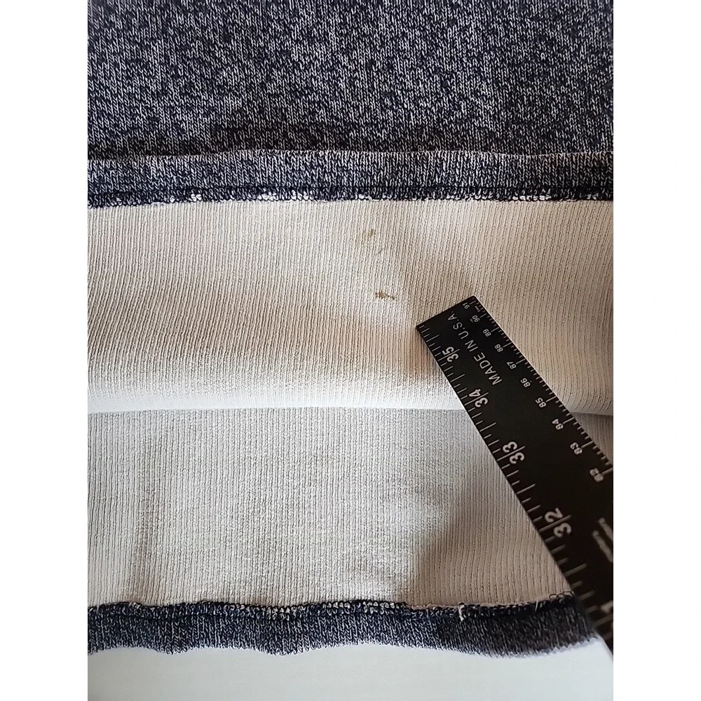 VTG 90s Y2K Roll Neck Sweater Mens Sz L Blue Slouchy Boxy Fisherman Indie Grunge
